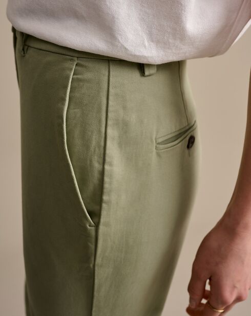 Pantalon flare Liquor thym