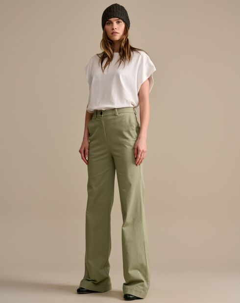 Pantalon flare Liquor thym