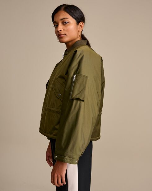 Veste bombers oversize Heyden vert olive