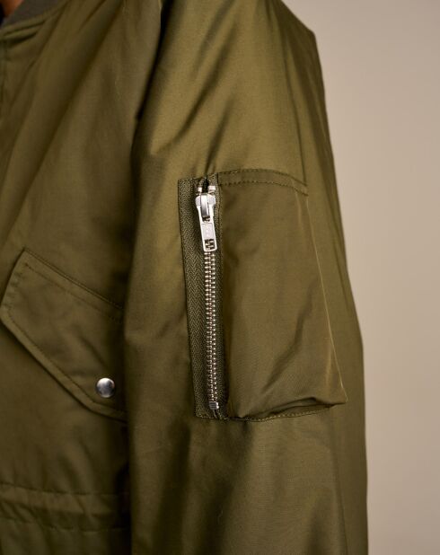 Veste bombers oversize Heyden vert olive