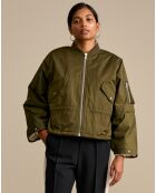 Veste bombers oversize Heyden vert olive