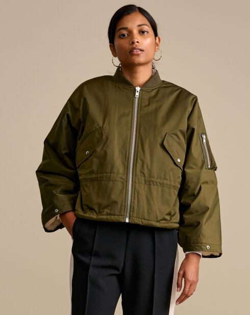 Veste bombers oversize Heyden vert olive