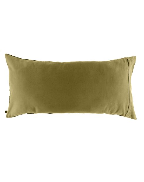 Housse de coussin en Lin & Coton Cork kaki - 55x110 cm