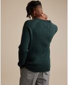 Pull 100% Laine Arist vert foncé
