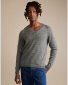 Pull 100% Laine Arivat gris