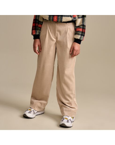 Pantalon en Velours côtelé Pringle beige