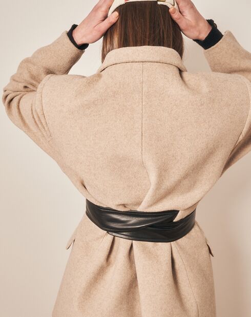 Beigefarbene Jacke aus Wolle und Cashmere von Mille