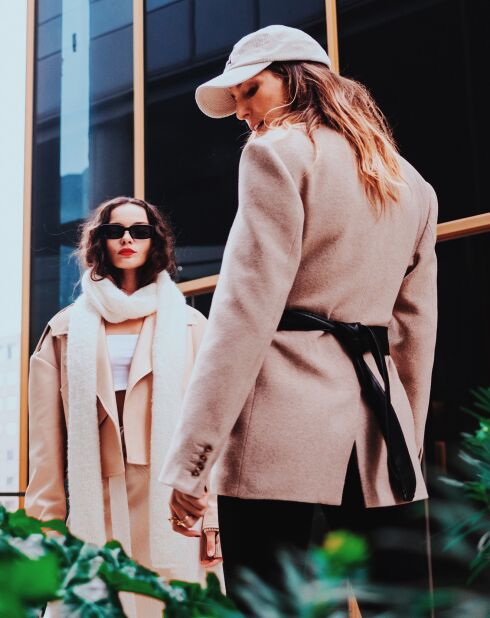 Veste en Laine & Cachemire mélangés Mille beige