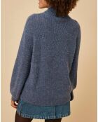 Pull en Laine mélangée Oria bleuet