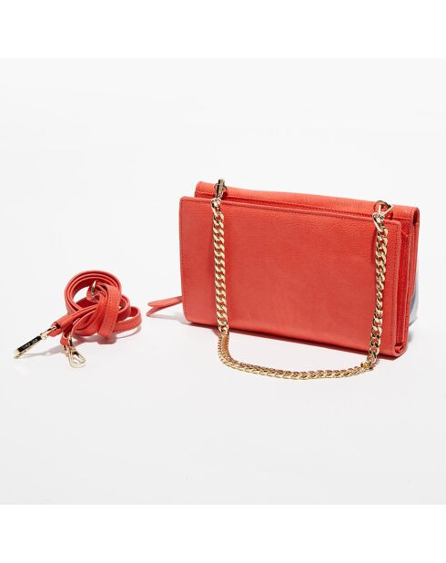 Pochette en Cuir Perryne rouge - 20x12x4.5 cm