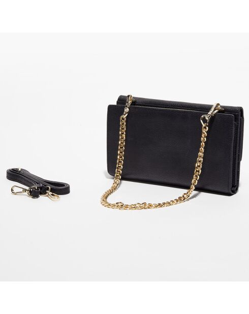 Pochette en Cuir Perryne noire - 20x12x4.5 cm