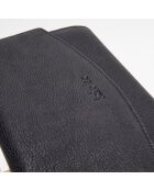 Pochette en Cuir Perryne noire - 20x12x4.5 cm