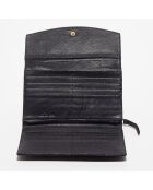 Pochette en Cuir Perryne noire - 20x12x4.5 cm