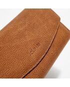 Pochette en Cuir Liyane cognac - 20x12x4 cm