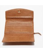 Pochette en Cuir Liyane cognac - 20x12x4 cm