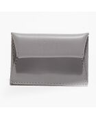 Porte-monnaie en Cuir Rila gris - 10x7cm