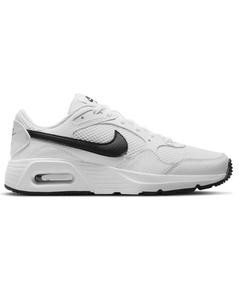 Baskets en Cuir & Maille Air Max Sc blanc/noir