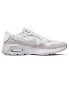 Baskets en Cuir & Maille Air Max Sc blanc/rose