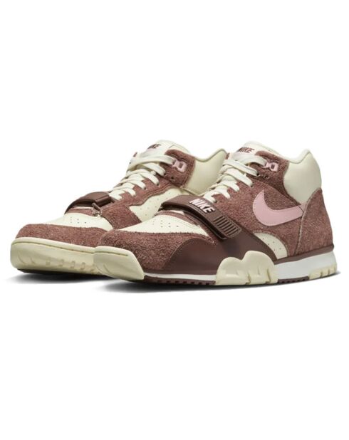 Baskets en Cuir Air Trainer 1 Mid marron/beige/rose