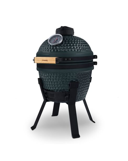 Barbecue Japonais Kamado 13'' bleu/noir - 47.5x33x60 cm
