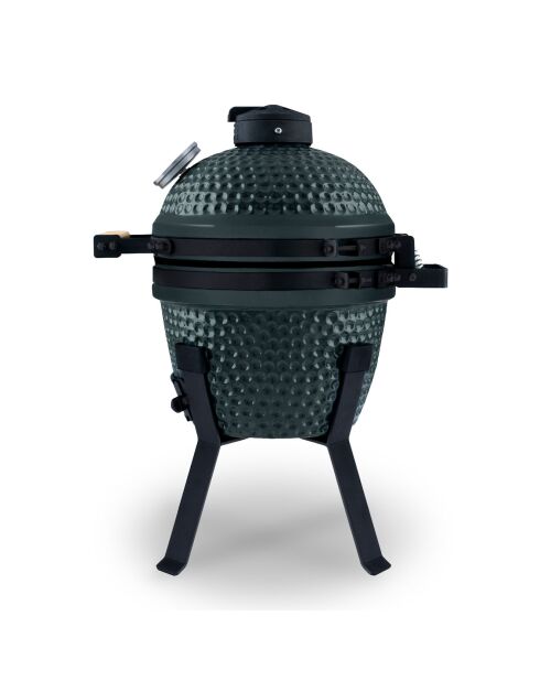 Barbecue Japonais Kamado 13'' bleu/noir - 47.5x33x60 cm