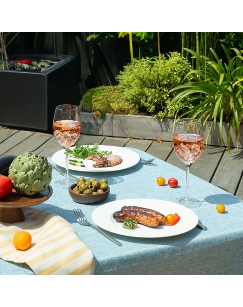 Barbecue Japonais Kamado 13'' bleu/noir - 47.5x33x60 cm