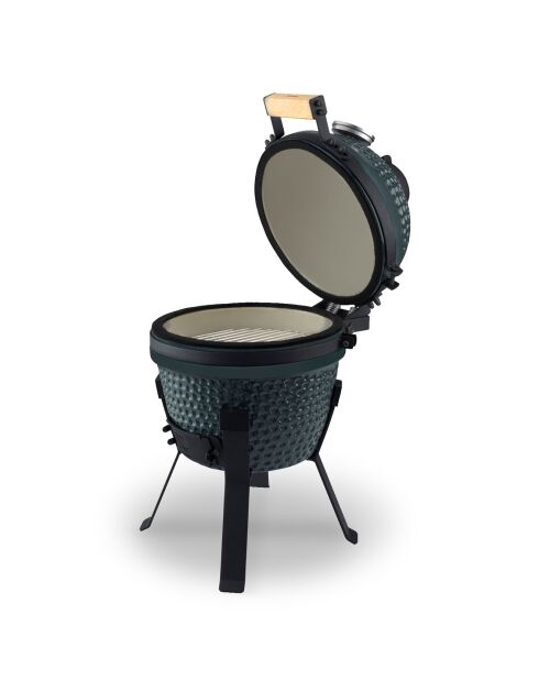 Barbecue Japonais Kamado 13'' bleu/noir - 47.5x33x60 cm