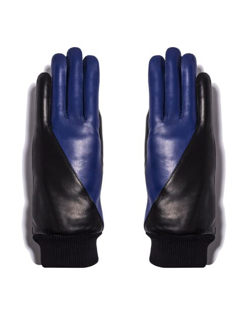 Gants en Cuir d'Agneau doublure Cachemire Gael marine