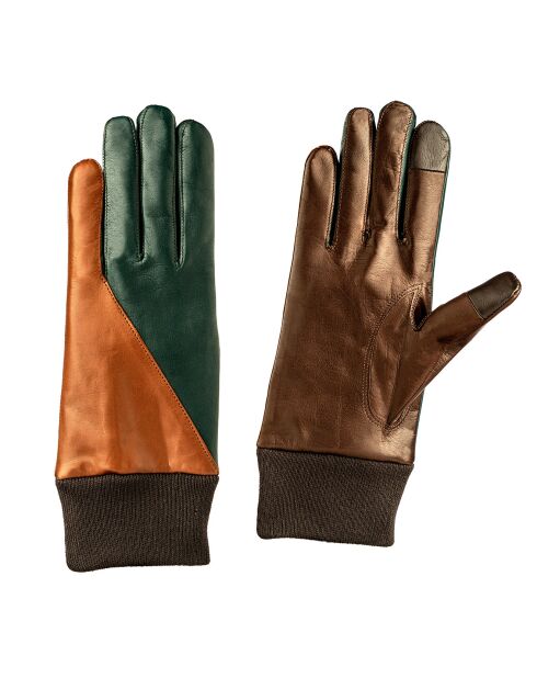 Gants en Cuir d'Agneau doublure Cachemire Gael biche