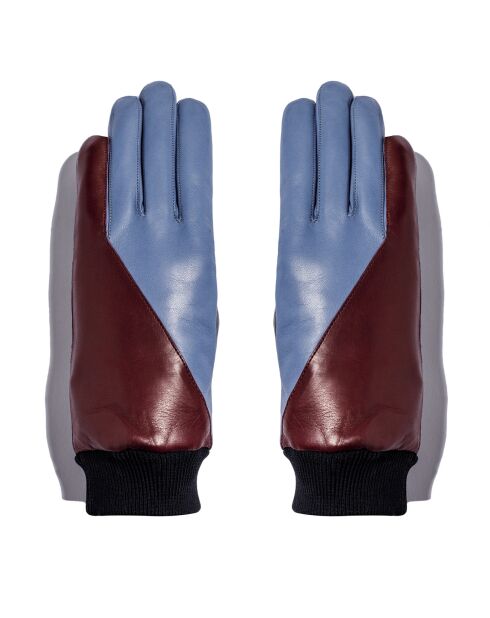 Gants en Cuir d'Agneau doublure Cachemire Galice vino