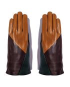 Gants en Cuir d'Agneau doublure Soie Geoffrey biche