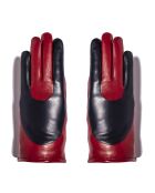 Gants en Cuir d'Agneau doublure Cachemire Halley rouge foncé