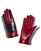 Gants en Cuir d'Agneau doublure Cachemire Halley rouge foncé