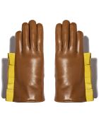 Gants en Cuir d'Agneau doublure Cachemire Happy camel