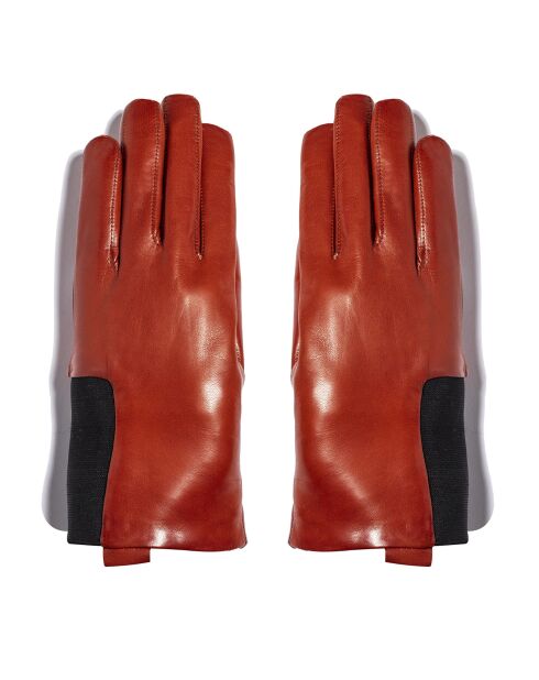 Gants en Cuir d'Agneau doublure Cachemire Hoots terra