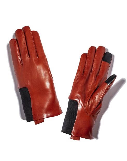 Gants en Cuir d'Agneau doublure Cachemire Hoots terra