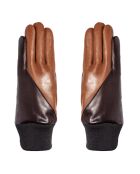 Gants en Cuir d'Agneau doublure Cachemire Gael mocca