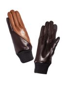 Gants en Cuir d'Agneau doublure Cachemire Gael mocca