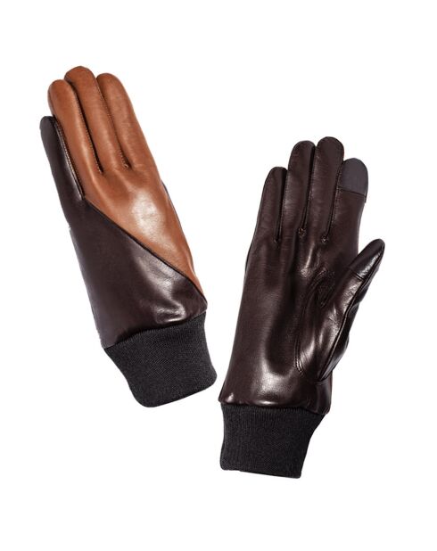 Gants en Cuir d'Agneau doublure Cachemire Gael mocca