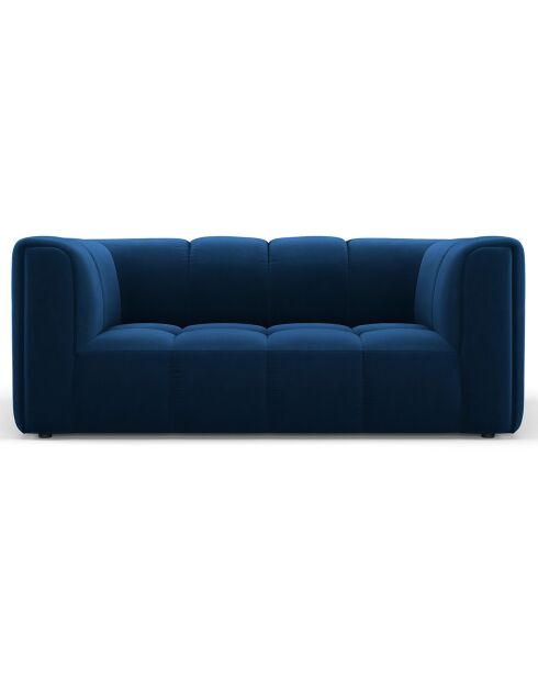 Canapé Velours Adams 2 Places bleu roi - 166x96x70 cm