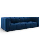 Canapé Modulaire Velours Adams 3 Places bleu roi - 226x96x70 cm