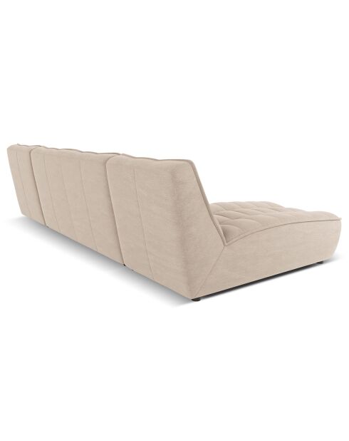Canapé Panoramique Modulable Moni 6 Places beige - 329x172x91 cm