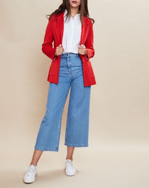 Veste blazer en Laine mélangée Voilier rouge