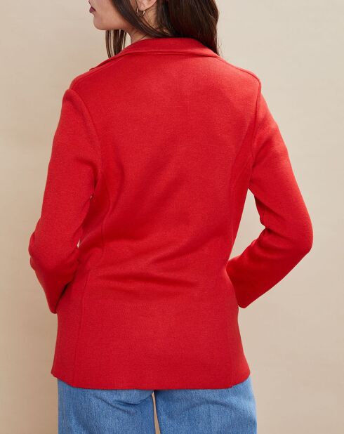 Veste blazer en Laine mélangée Voilier rouge