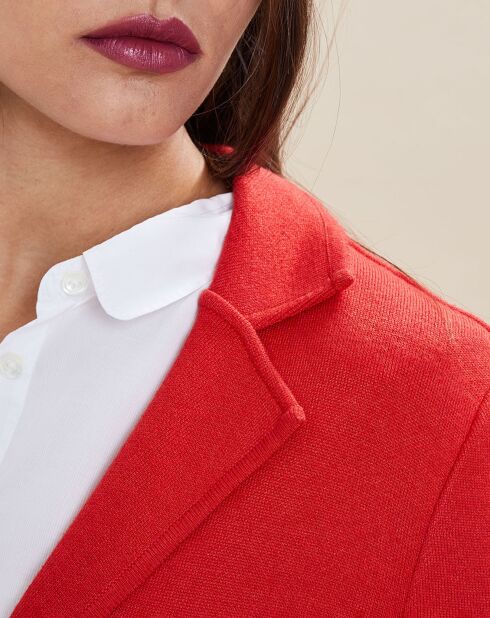 Veste blazer en Laine mélangée Voilier rouge