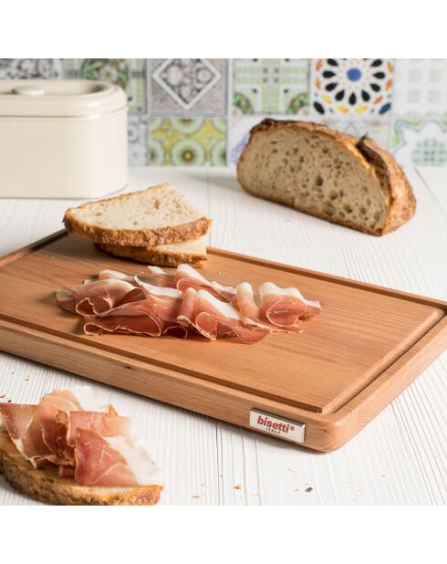 Tagliere in faggio marrone - 35x23x2 cm