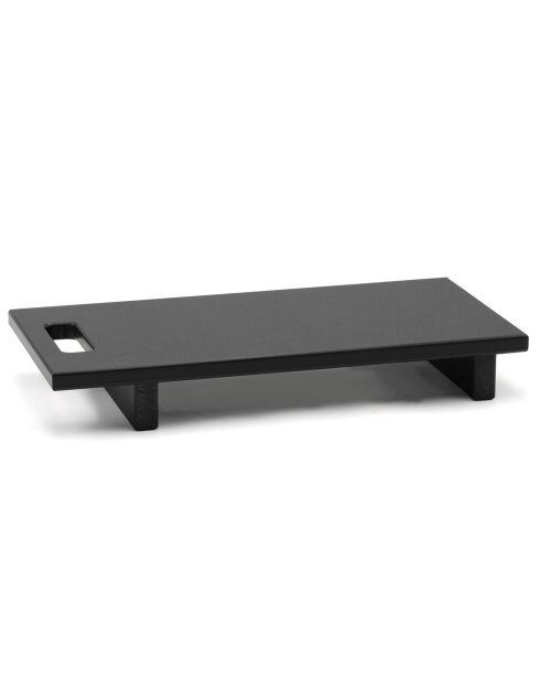 Planche à apéro sur pieds noire -  39x18x5.7 cm