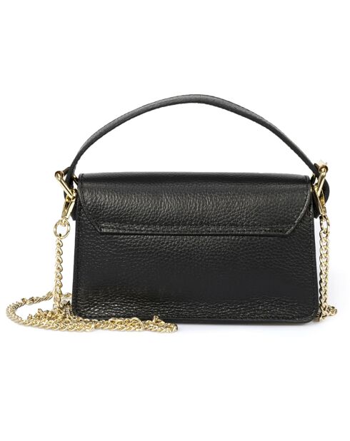 Sac à main en Cuir Grace noir - 20x22x10 cm