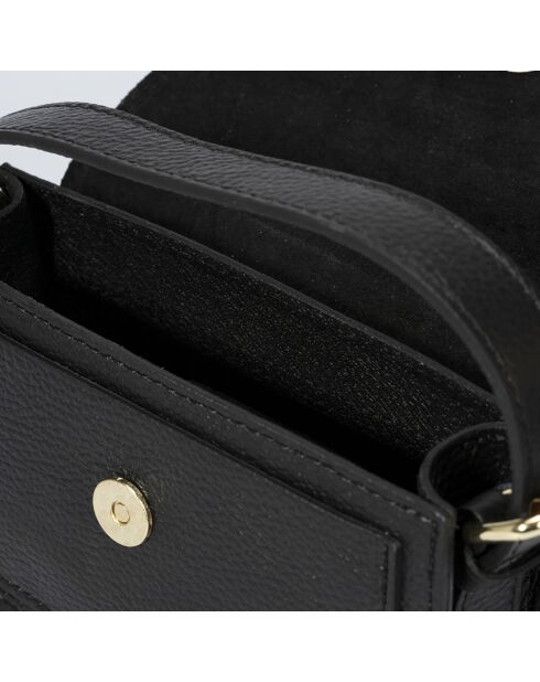 Sac à main en Cuir Grace noir - 20x22x10 cm