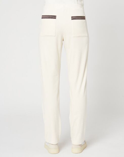 Pantalon Mascara blanc cassé